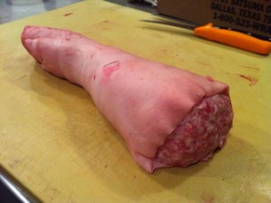 Pig's foot stuffed with cotechino